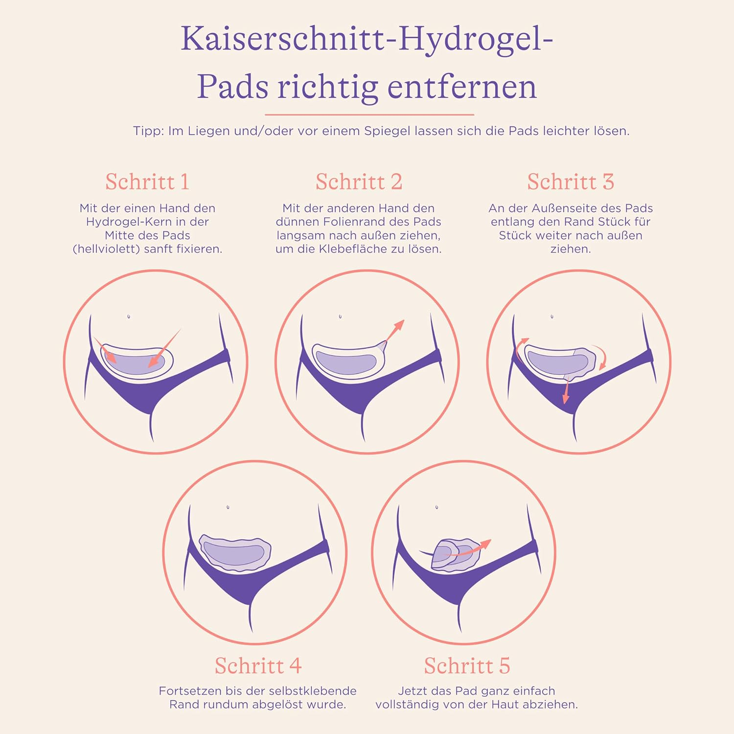 Lansinoh Kaiserschnitt Narben Hydrogel Pads 2 Stück