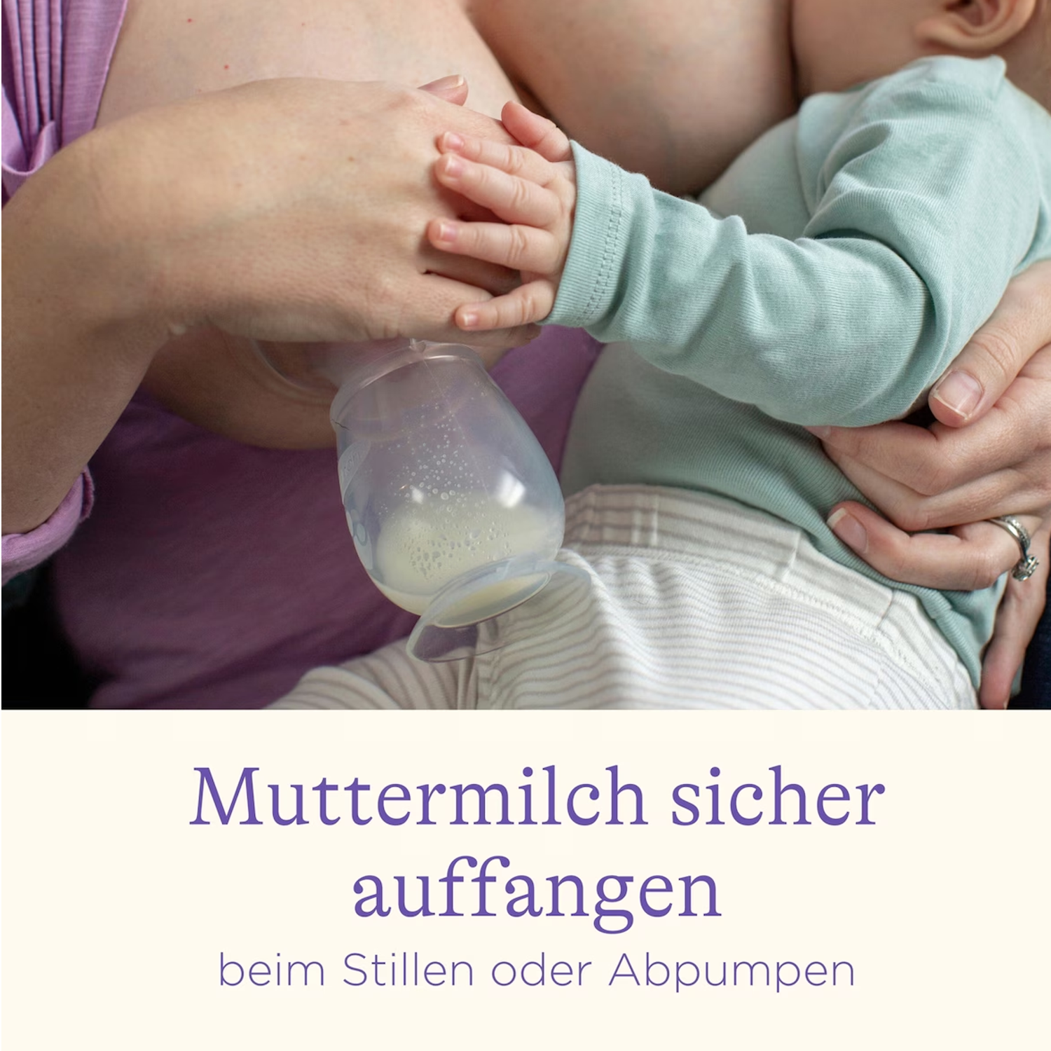 Lansinoh Silikon Pumpe | Muttermilchauffänger