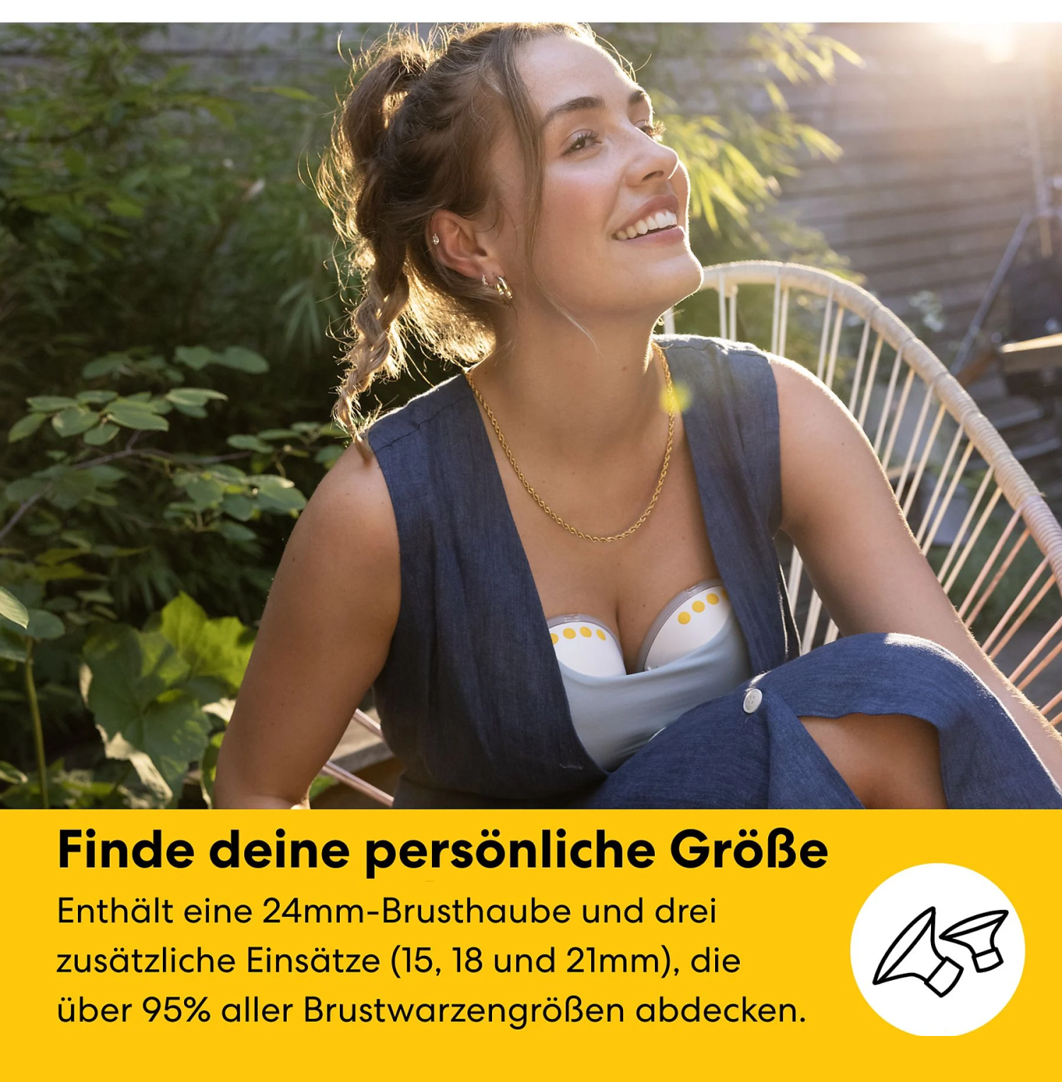 Medela Motion InBra Tragbare Milchpumpe Einzelset