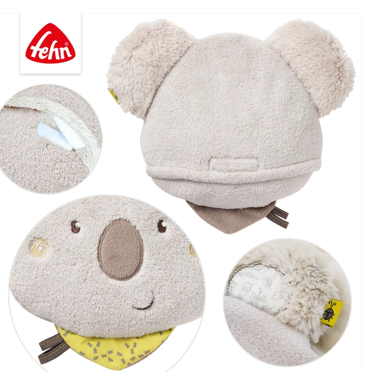 Fehn Koala grau Kirschkern Wärmekissen