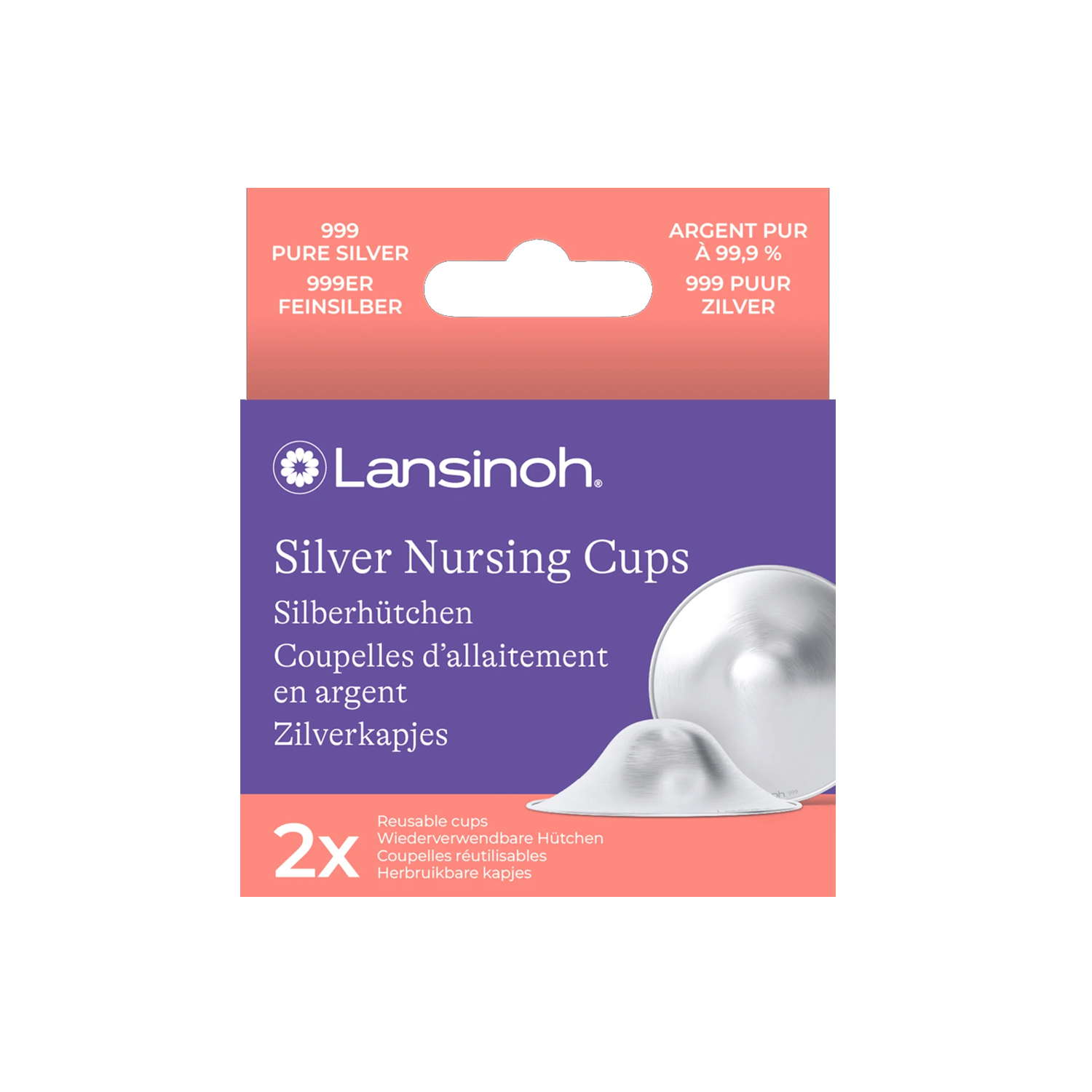 Lansinoh Silberhütchen 99,9% Silber 1 Paar