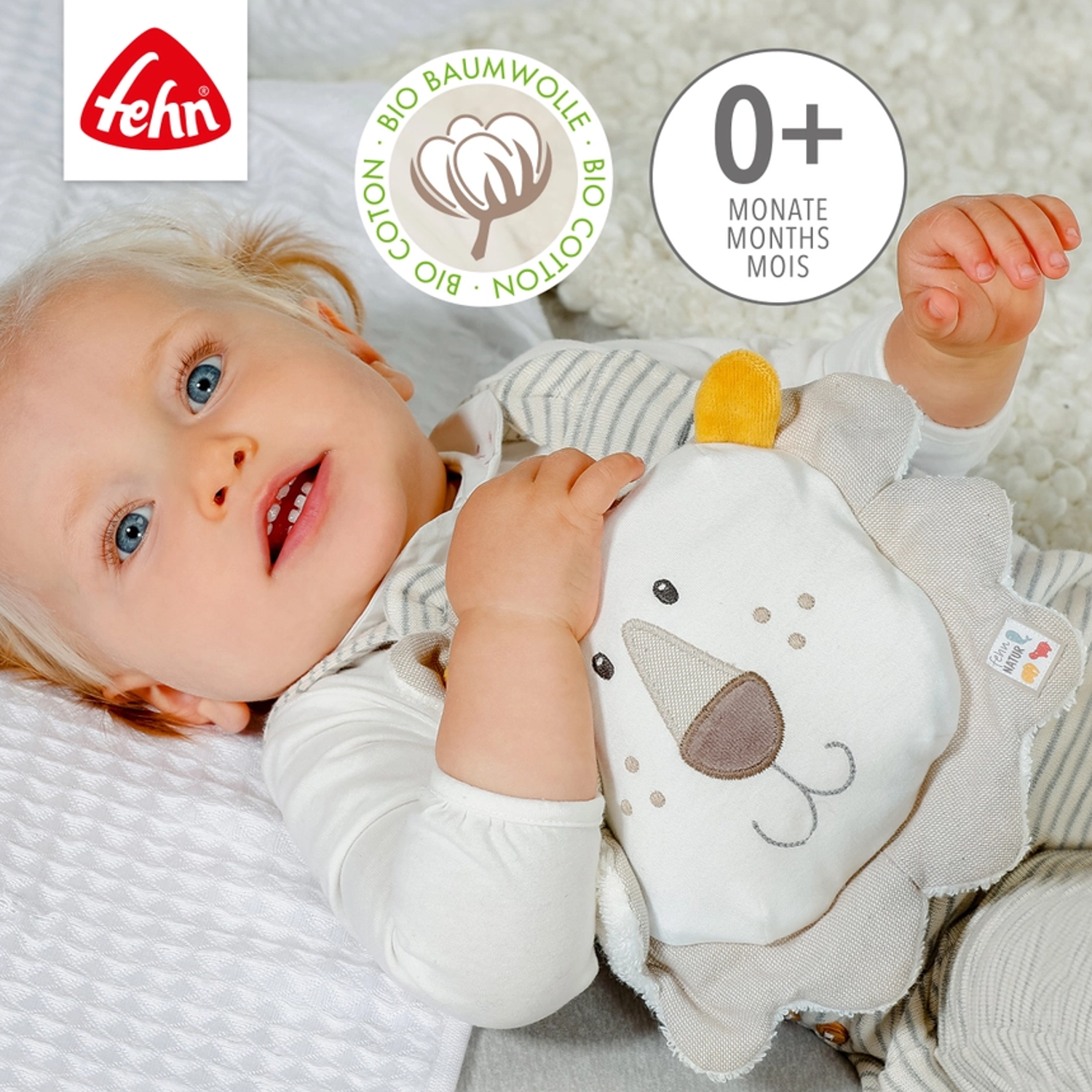 Fehn Löwe natur Traubenkern Wärmekissen