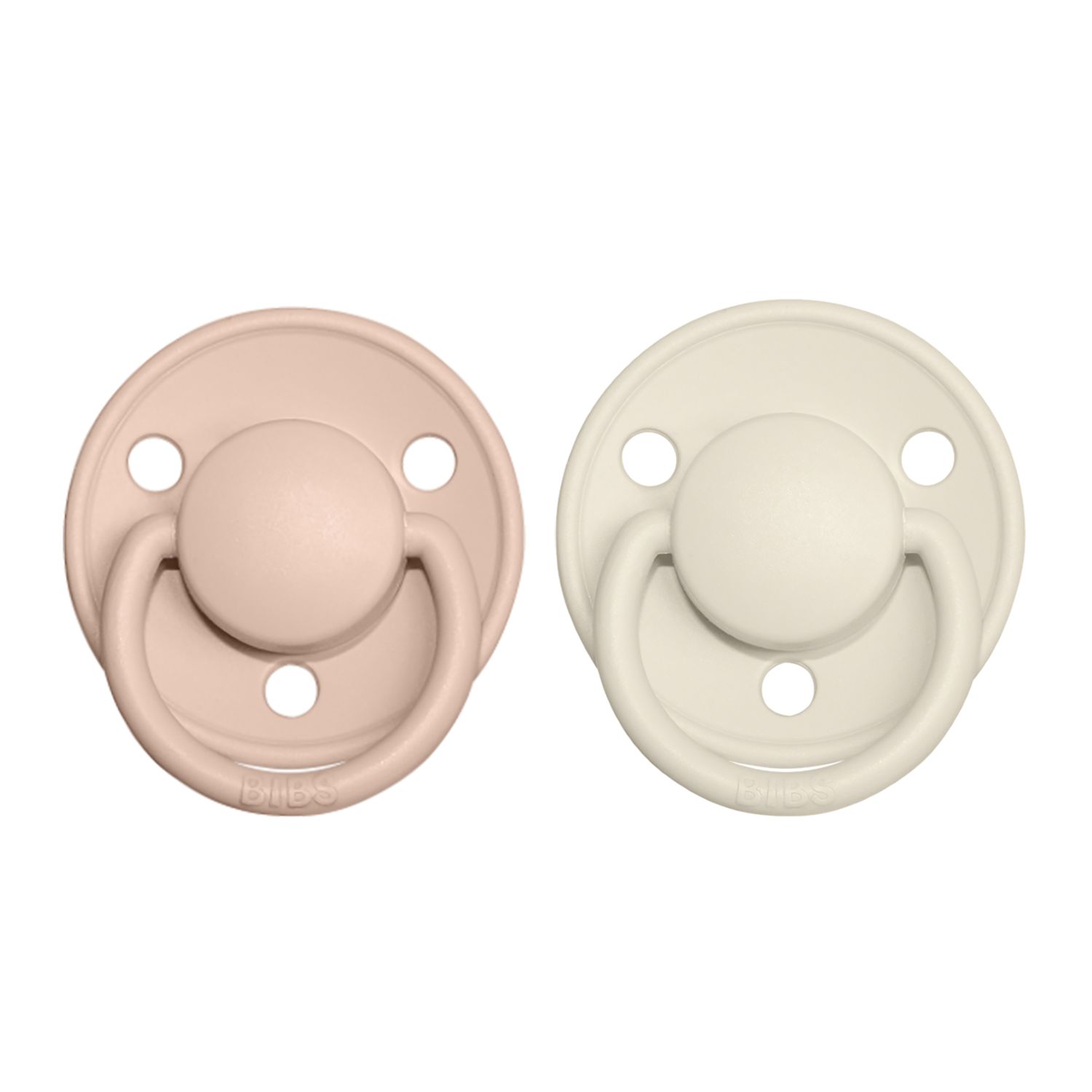 BIBS De Lux Silikon 2er One Size | Blush Ivory