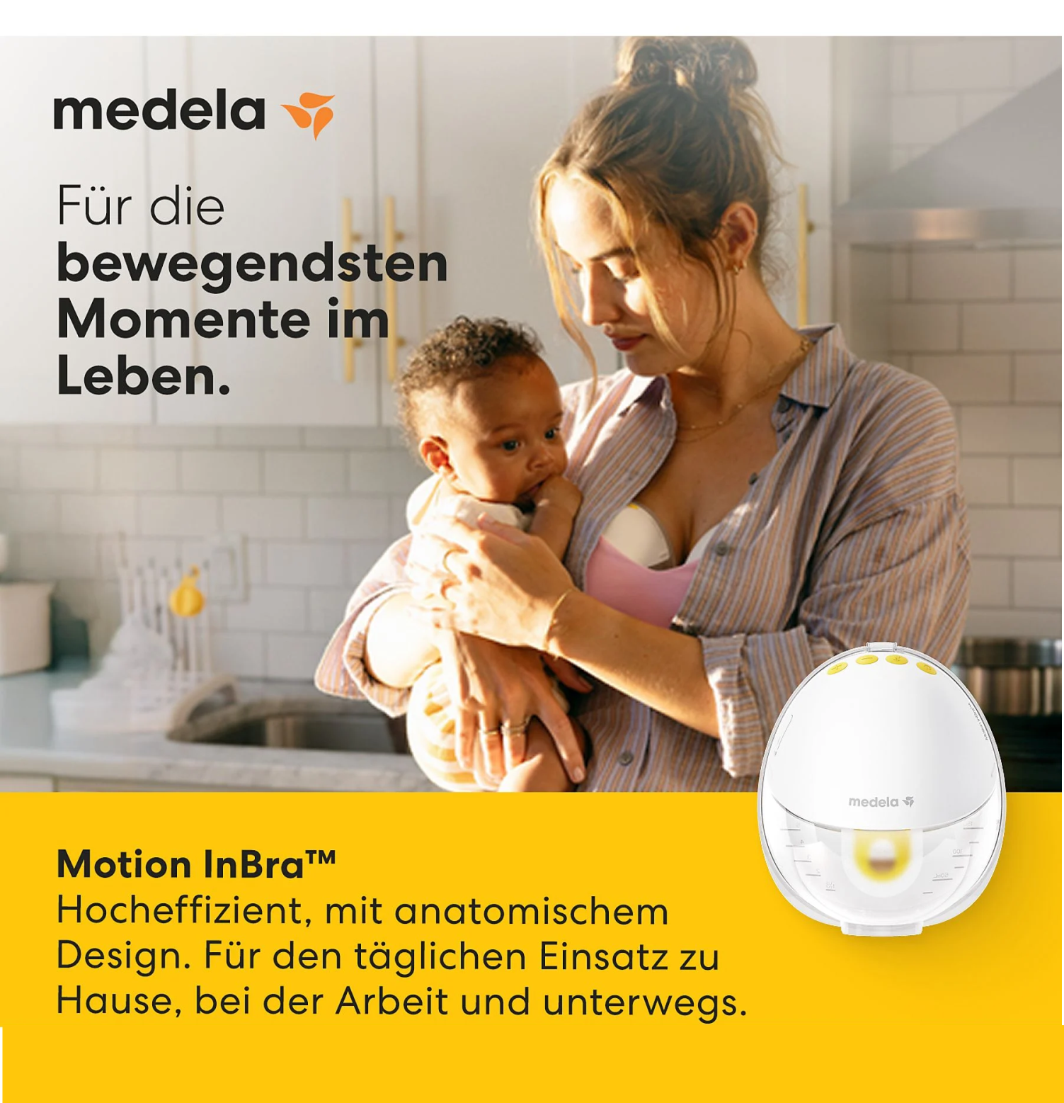 Medela Motion InBra Tragbare Milchpumpe Einzelset