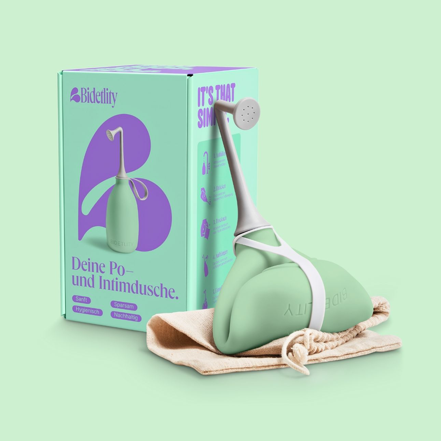 BIDELITY Podusche Intimdusche Minty Mint