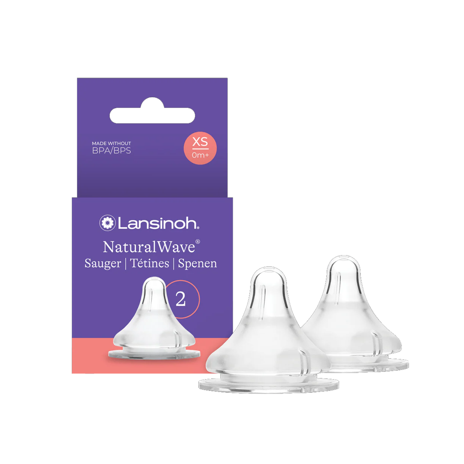 Lansinoh Natural Wave Sauger Gr. XS | 2er