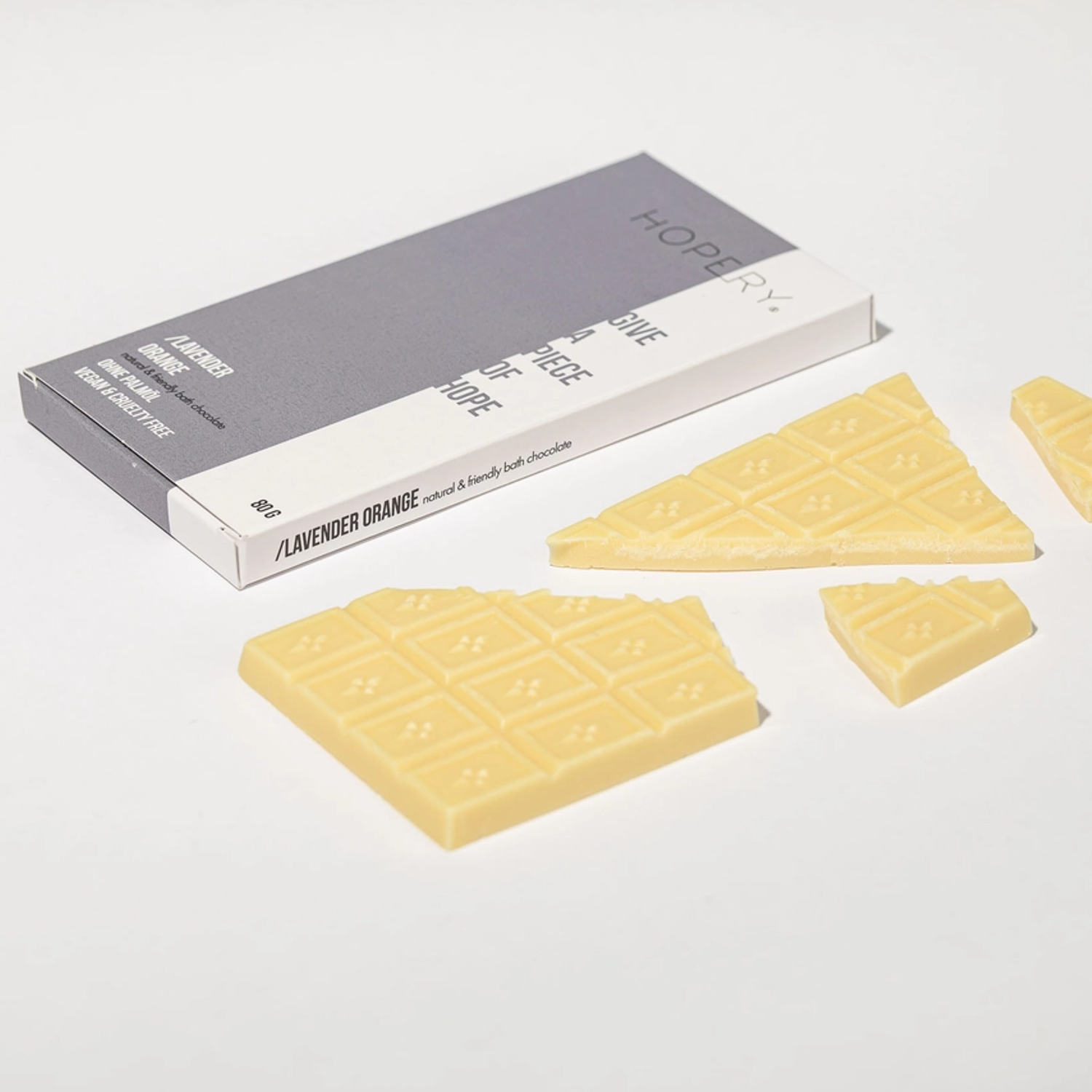 HOPERY Lavendel Orange Badeschokolade 80g