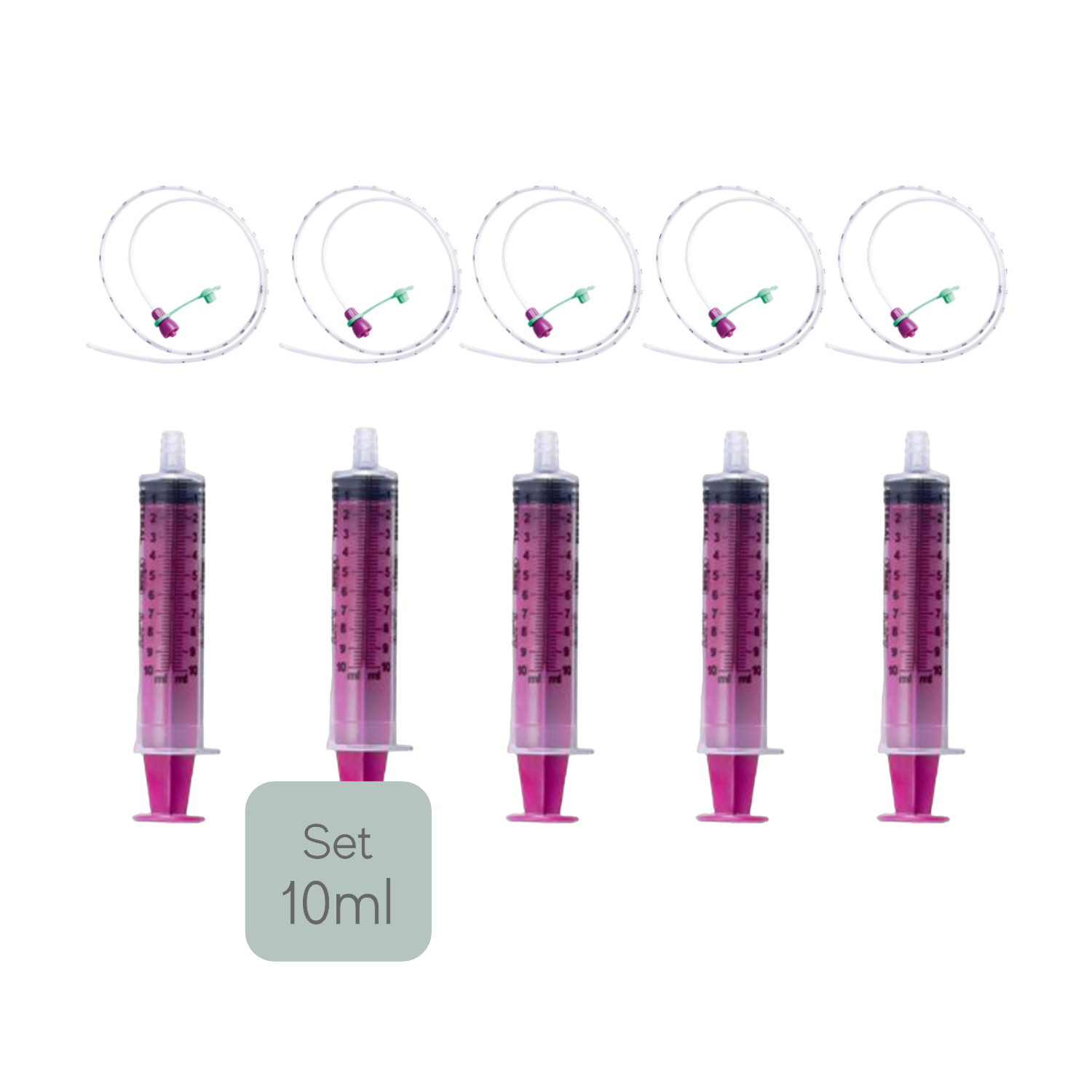 Vygon Nutrisafe 5er SET Spritze 10ml | Sonde 40cm