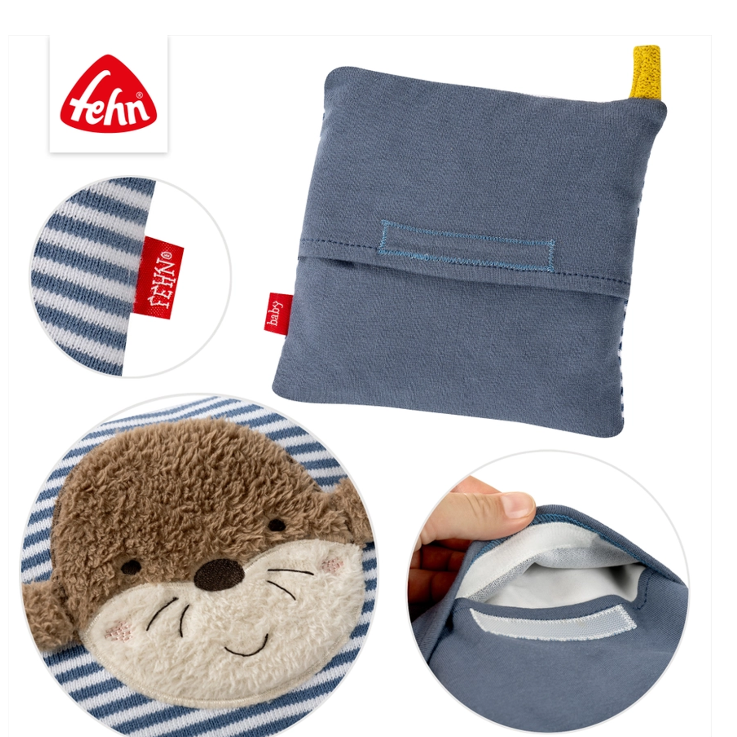 Fehn Otter gestreift Kirschkern Wärmekissen