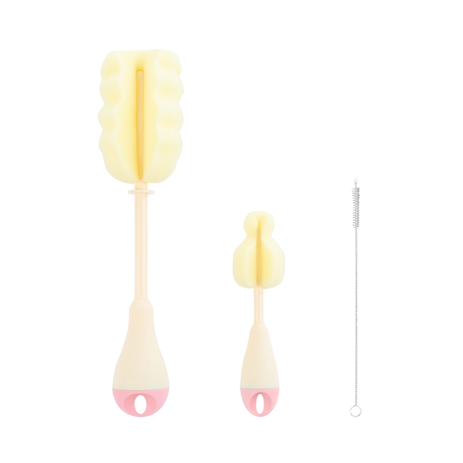 Kikkaboo Flaschenbürsten Set rosa 3 Teile