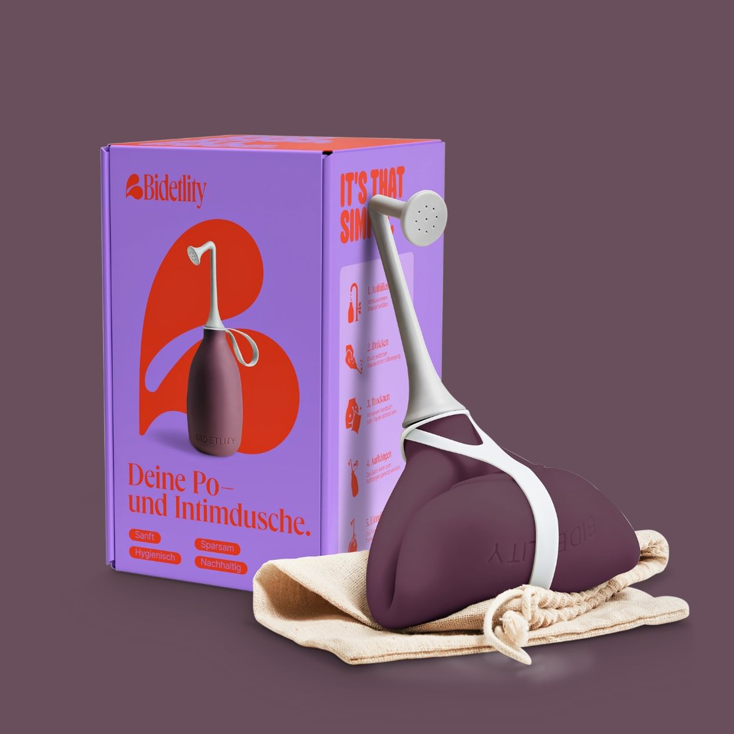 BIDELITY Podusche Intimdusche Royal Ruby