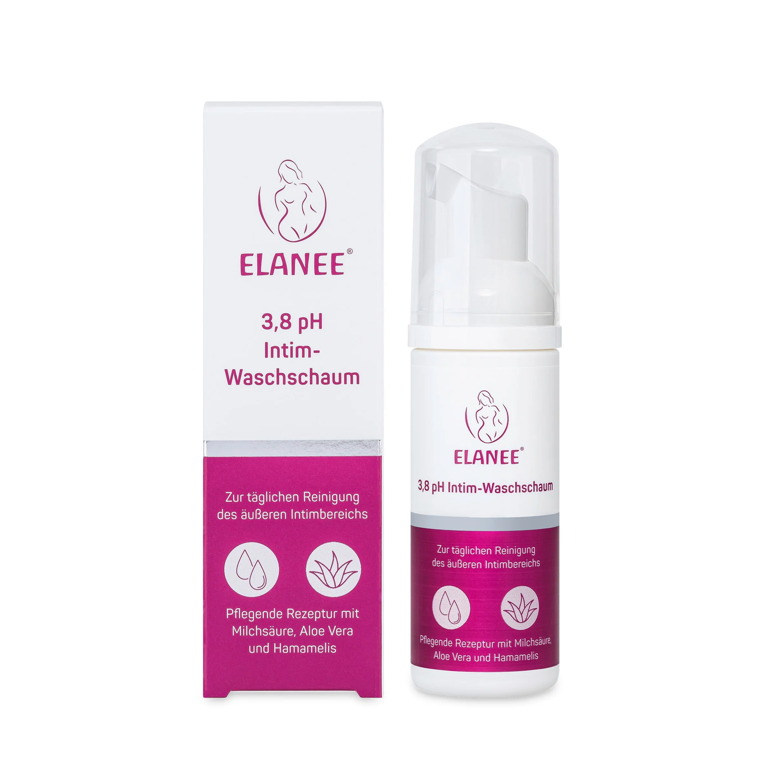 Elanee 3,8 pH Intim Waschschaum Spender 50ml