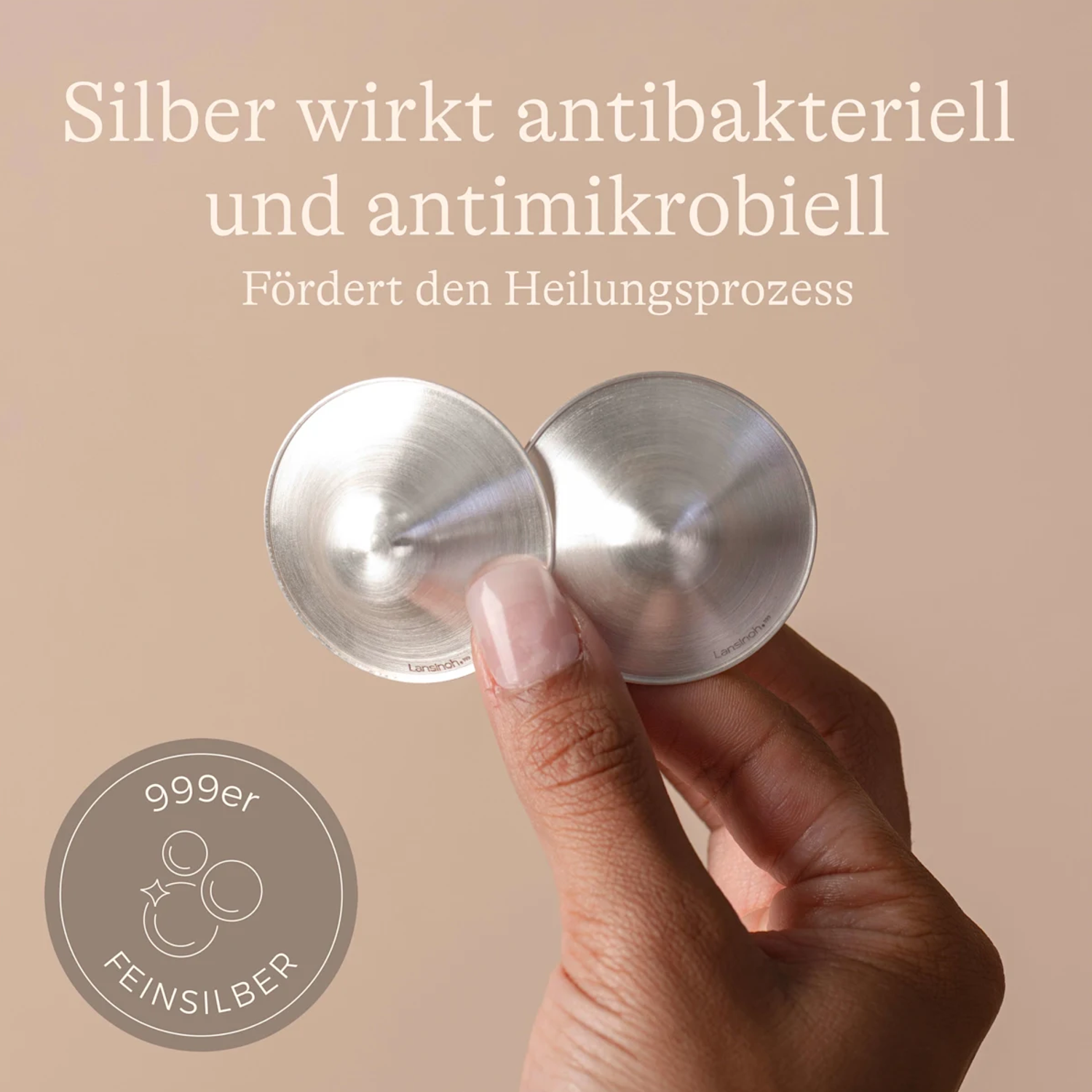 Lansinoh Silberhütchen 99,9% Silber 1 Paar
