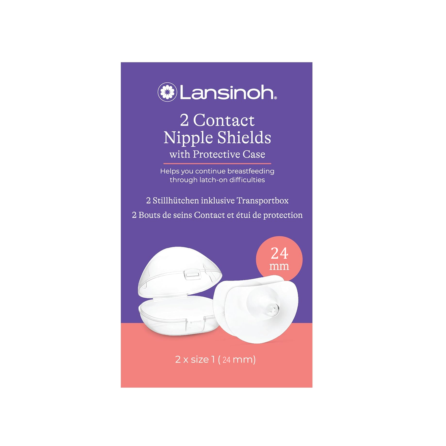 Lansinoh Stillhütchen 24mm Brustwarzenschutz