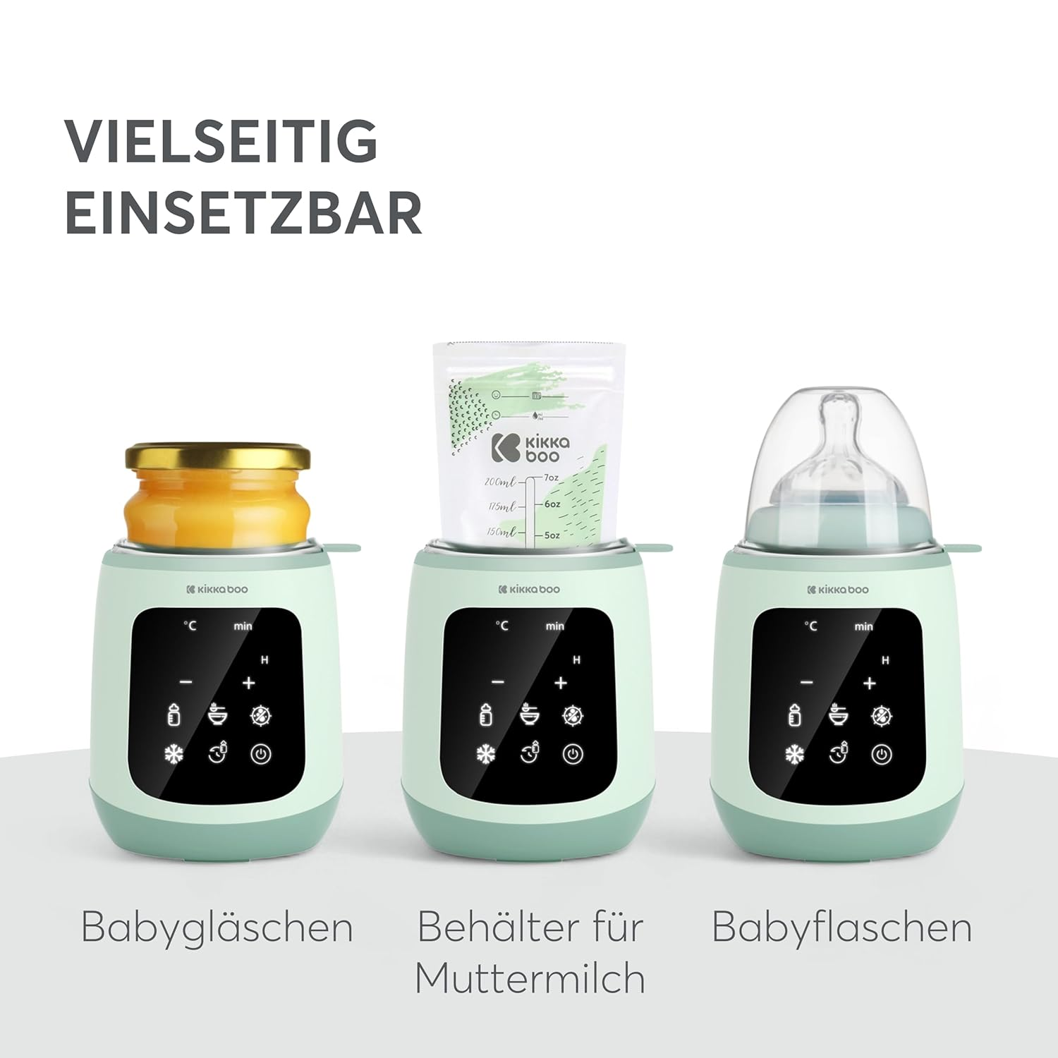 KIKKABOO Flaschenwärmer 4 in 1