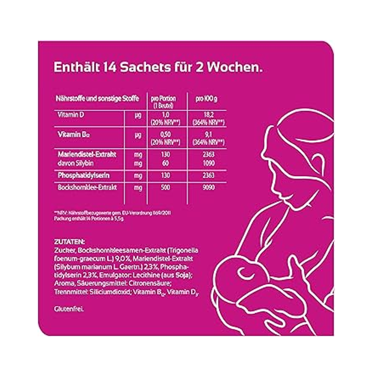 Humana Piulatte Portionsbeutel 14 Beutel à 5,5g