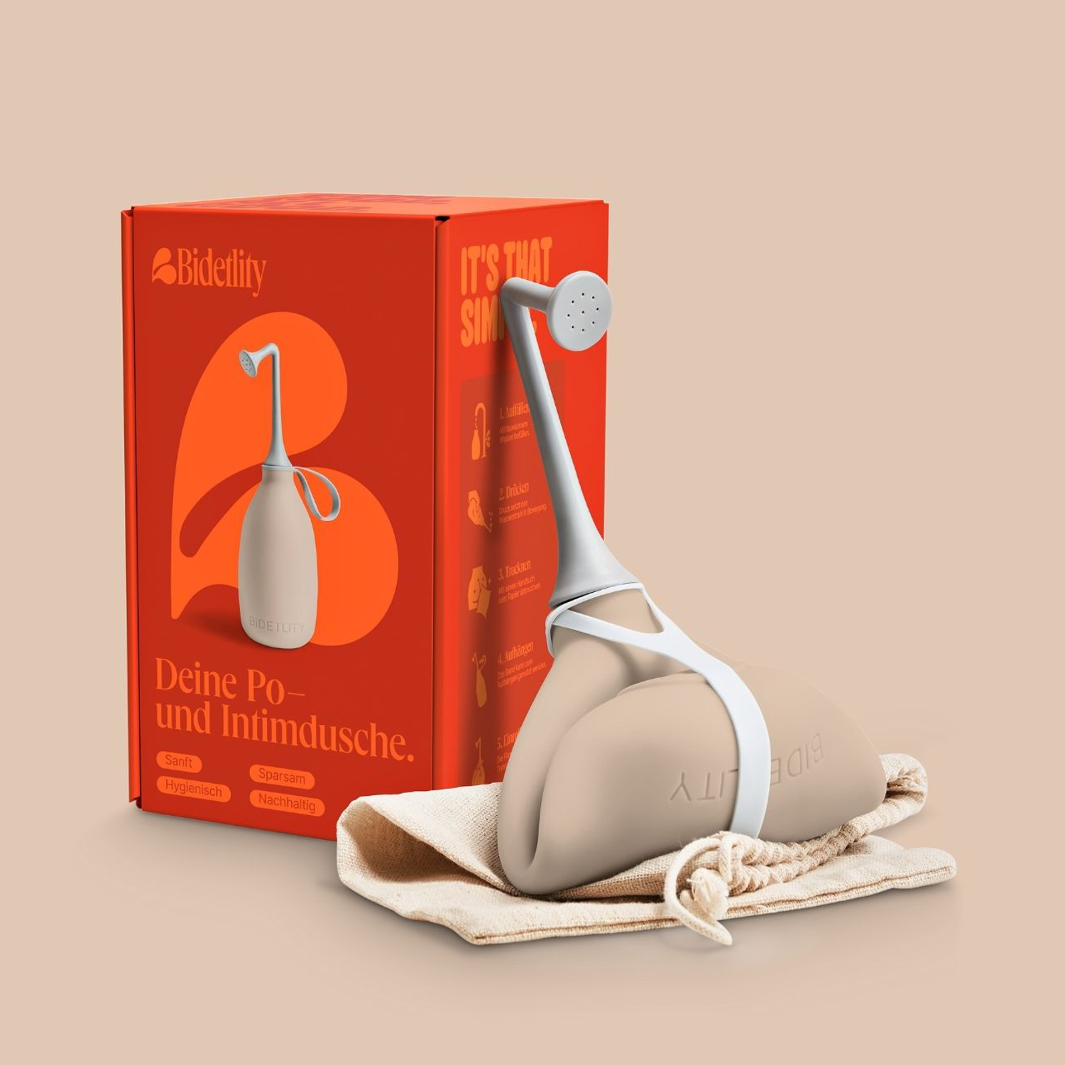 BIDELITY Podusche Intimdusche Soft Sand