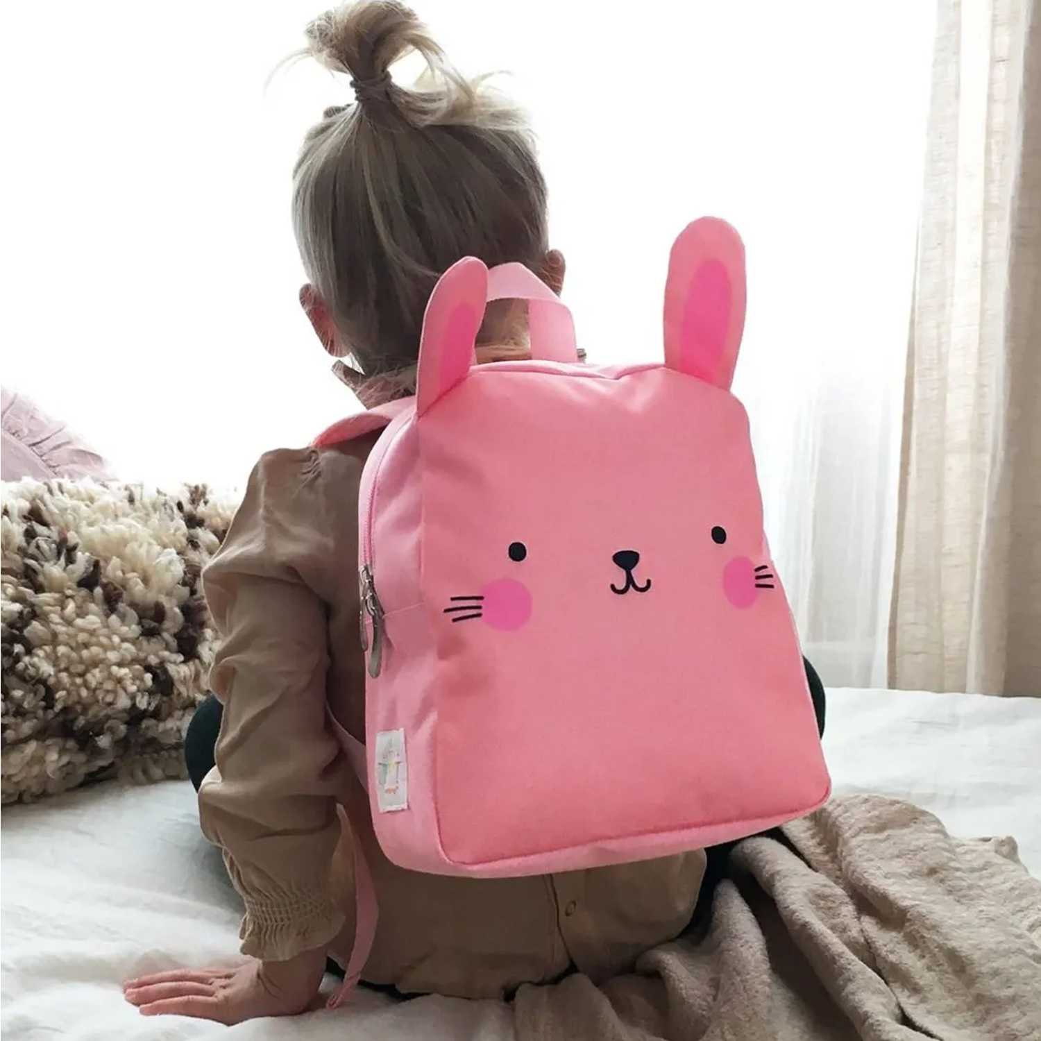 A Little Lovely Company Rucksack Hase rosa