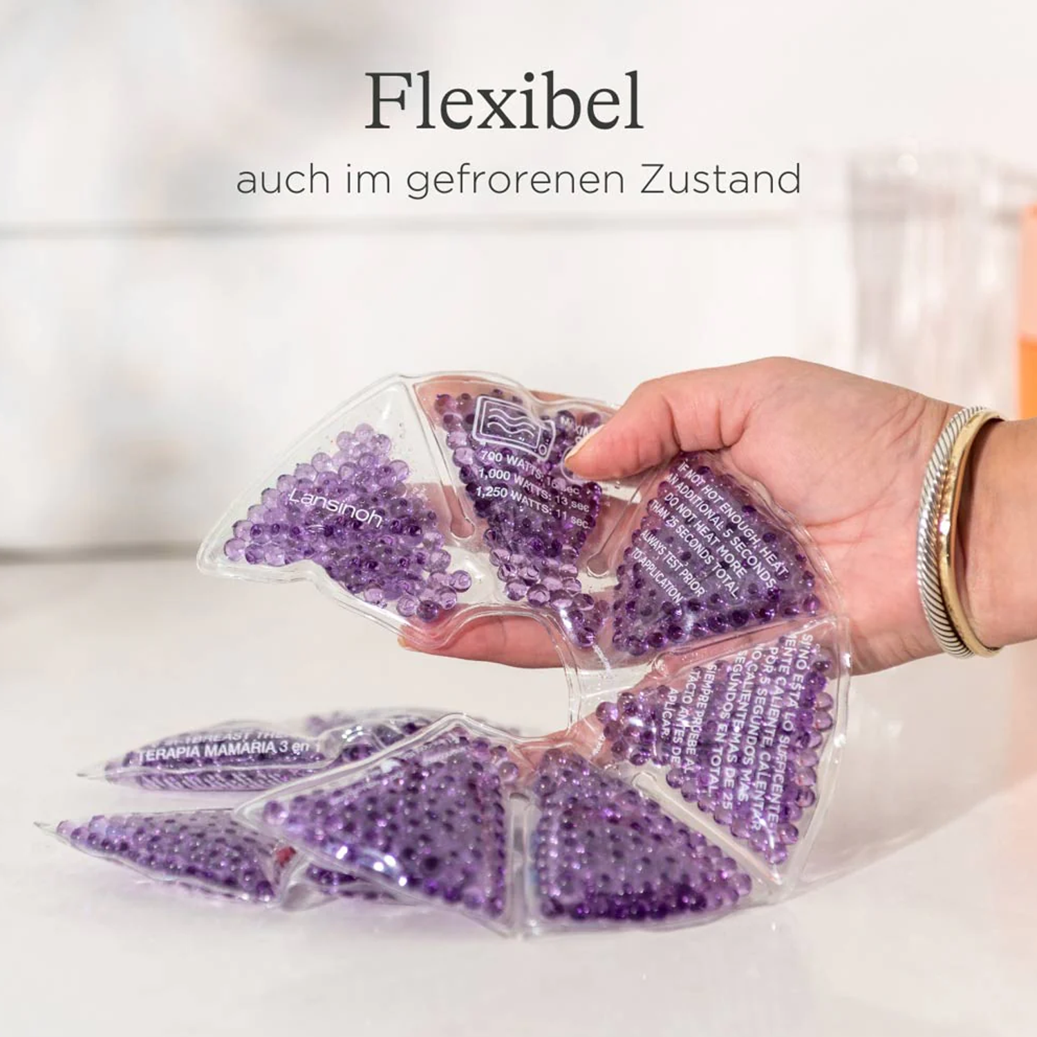 Lansinoh Thermoperlen 3 in 1 Kalt | Warm Kompresse