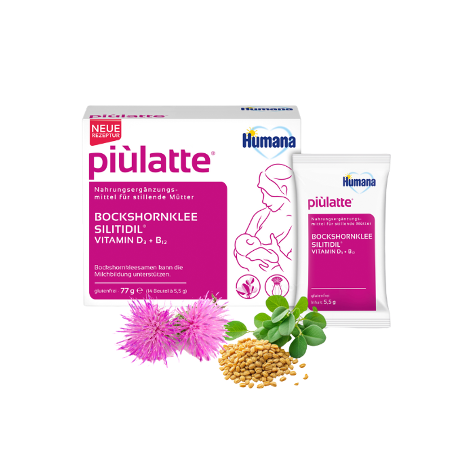 Humana Piulatte Portionsbeutel 14 Beutel à 5,5g