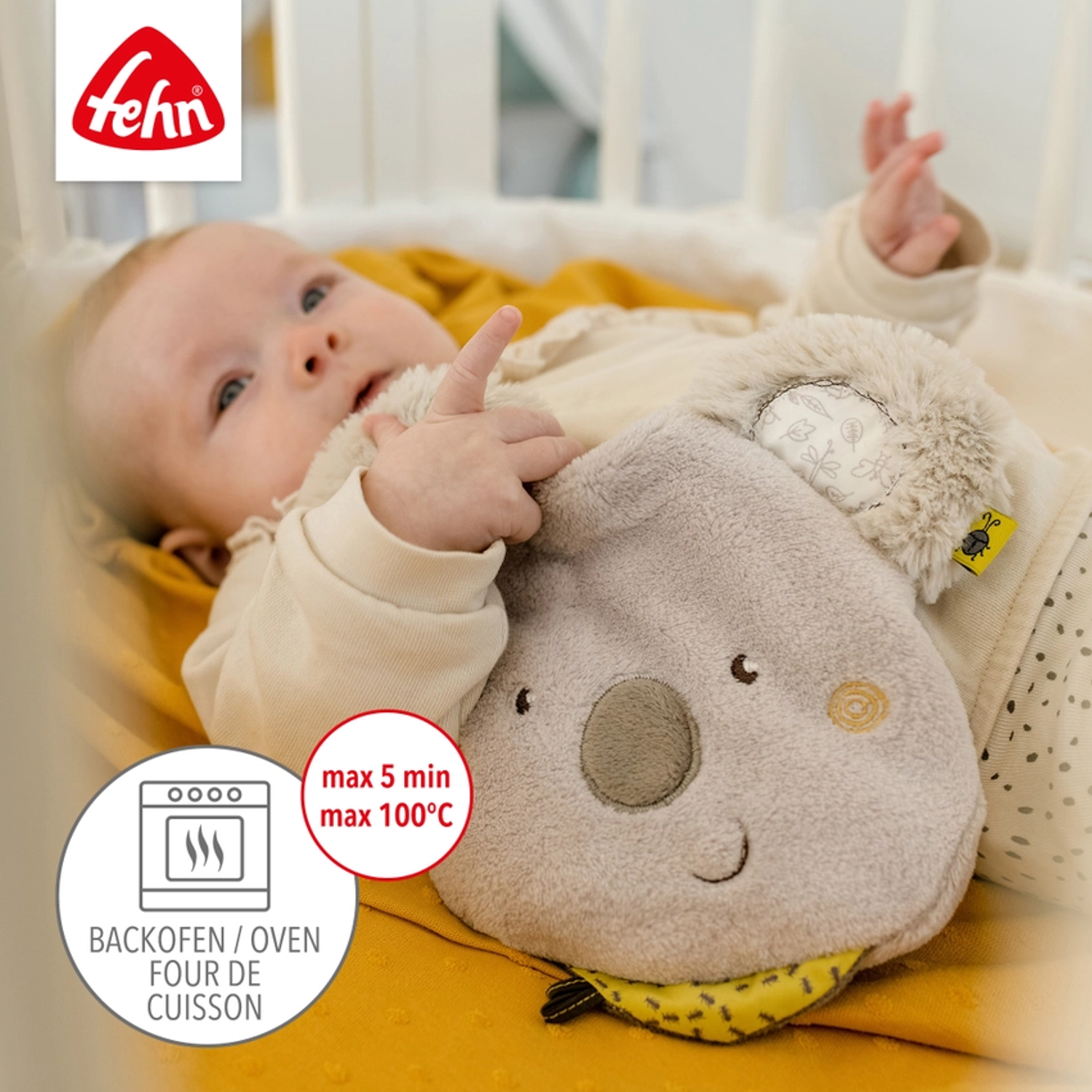 Fehn Koala grau Kirschkern Wärmekissen