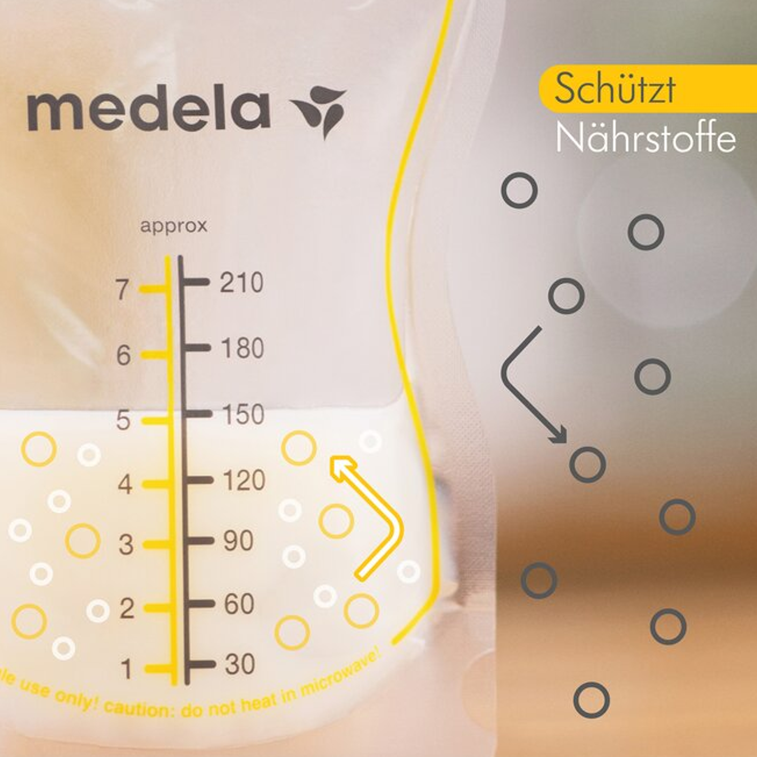 Medela Milchbeutel Easy Pour für Muttermilch 25 Stück