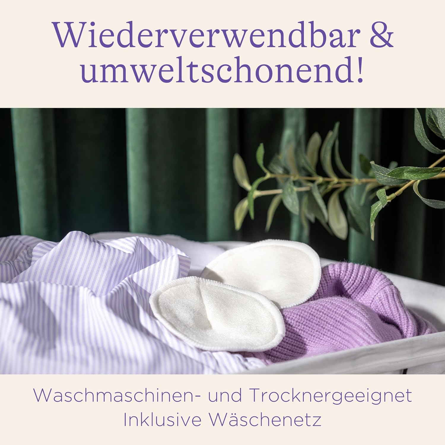 Lansinoh waschbare Stilleinlagen weiß 4er