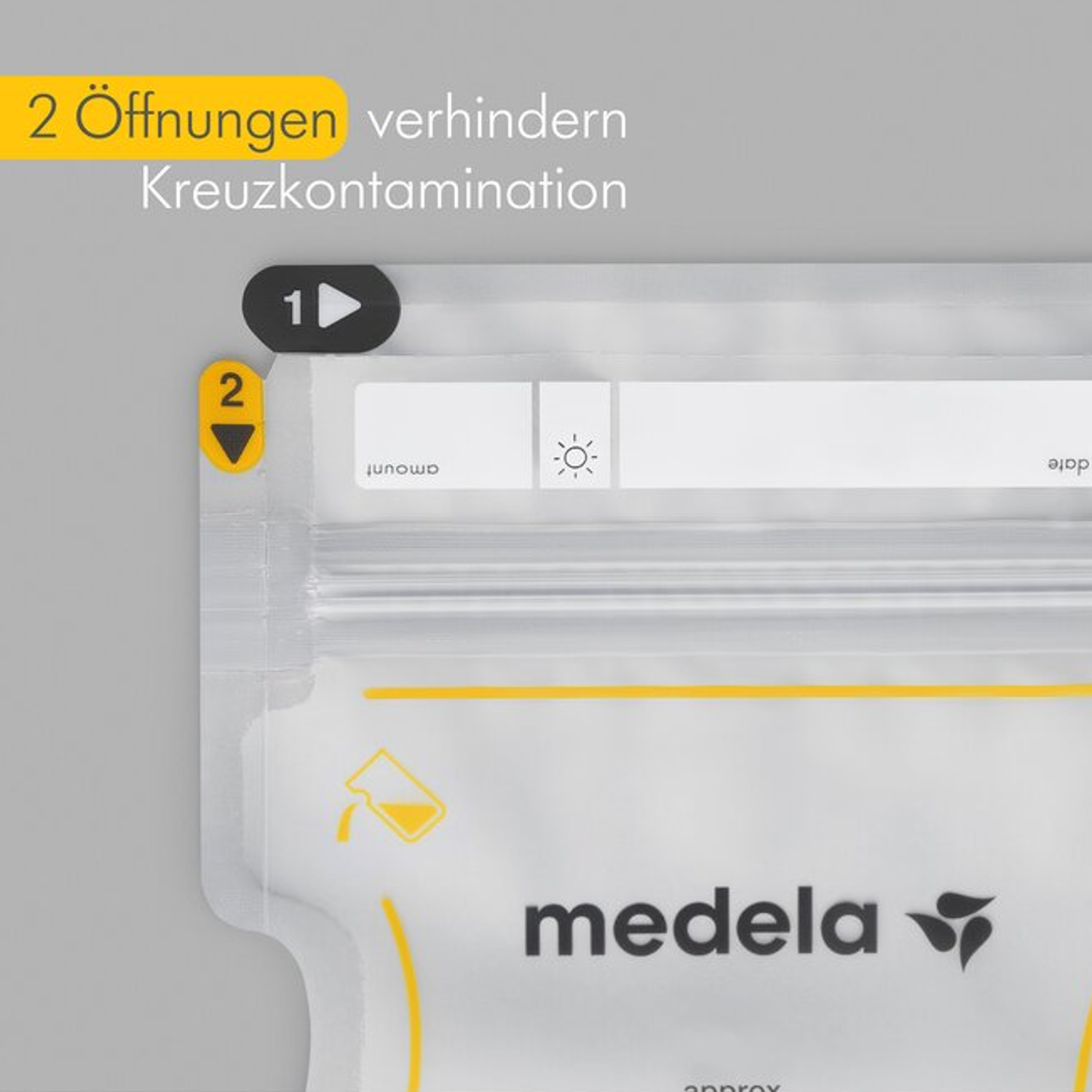 Medela Milchbeutel Easy Pour für Muttermilch 25 Stück