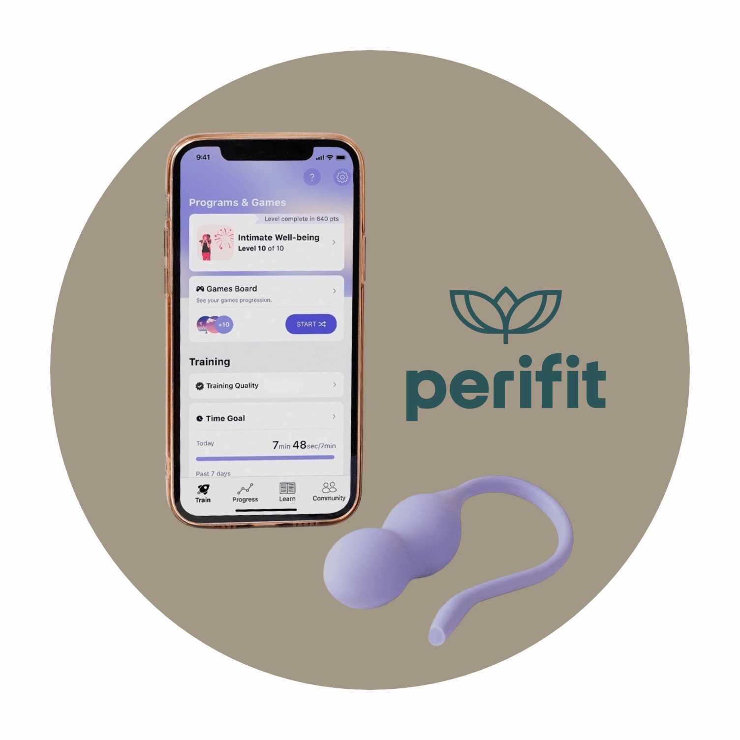 PERIFIT Care + Beckenbodentrainer mit App