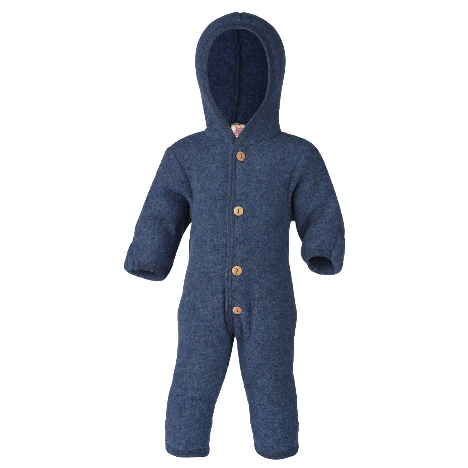 ENGEL Baby Overall Wolle mit Umschlag blau