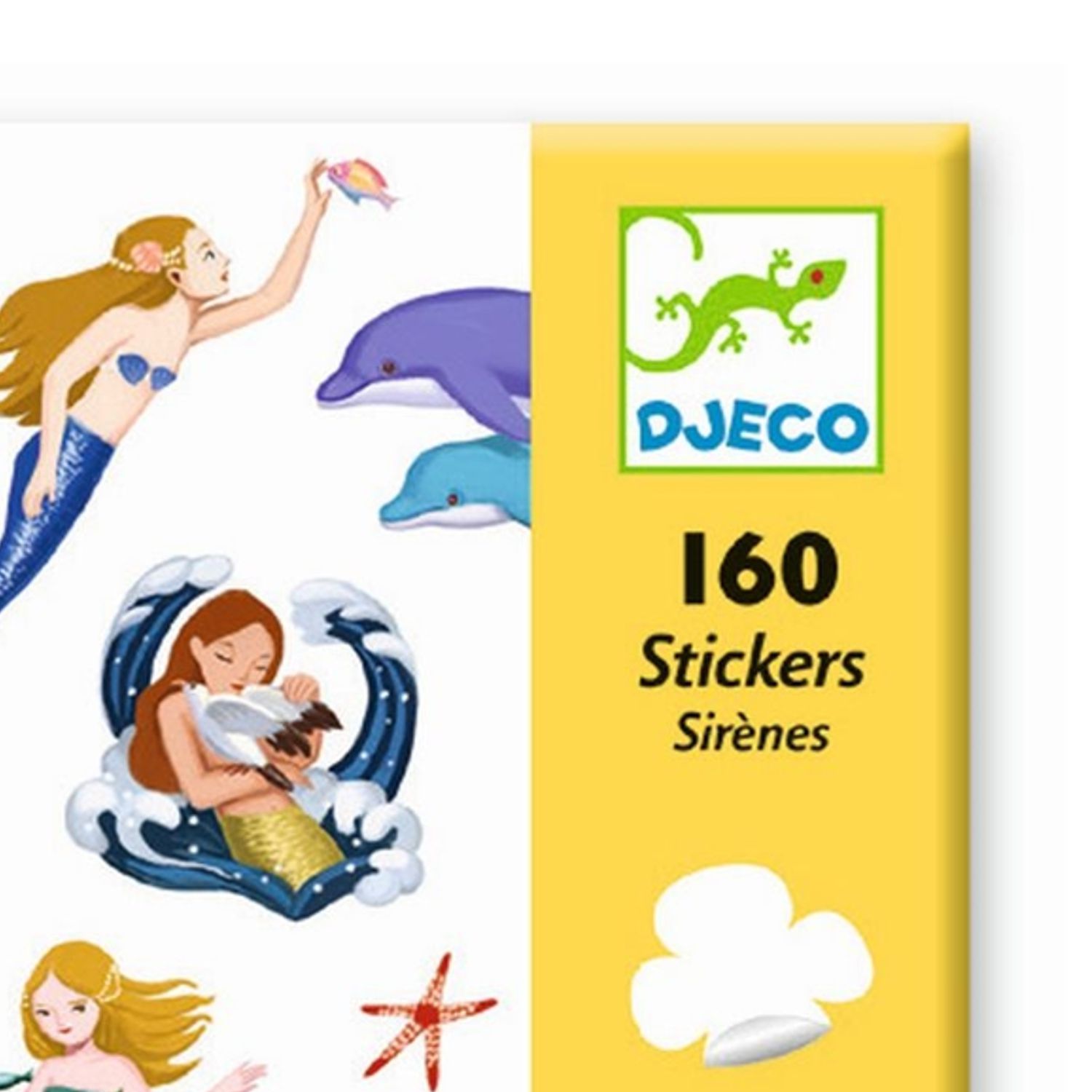Djeco Sticker Meerjungfrauen 160 Stück Aufkleber