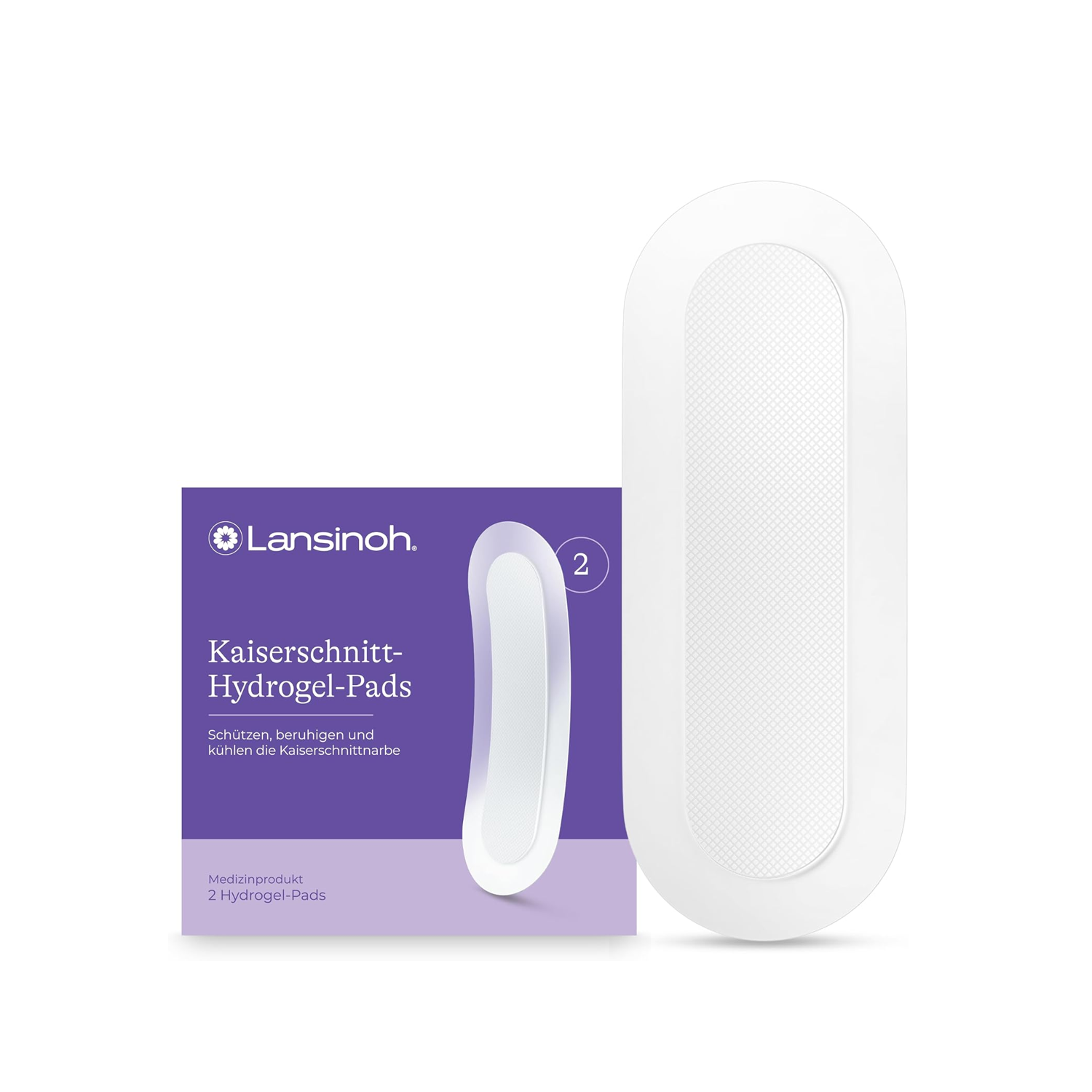 Lansinoh Kaiserschnitt Narben Hydrogel Pads 2 Stück