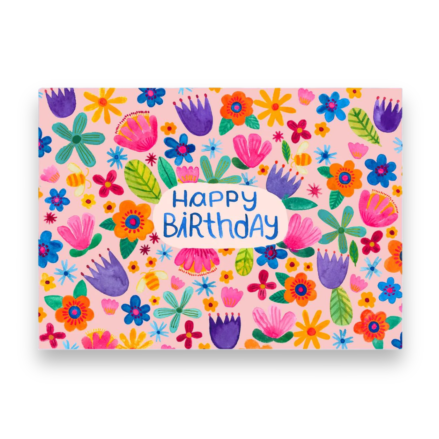 FRAU Ottilie Postkarte Happy Birthday Blüten