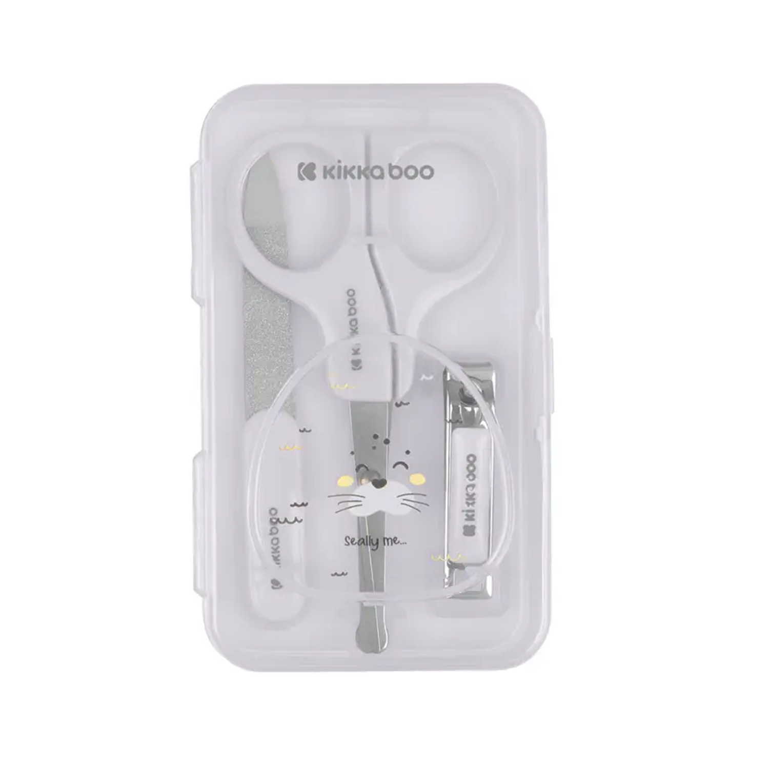 Kikkaboo Baby Maniküre Set 3 Teile flieder Robbe