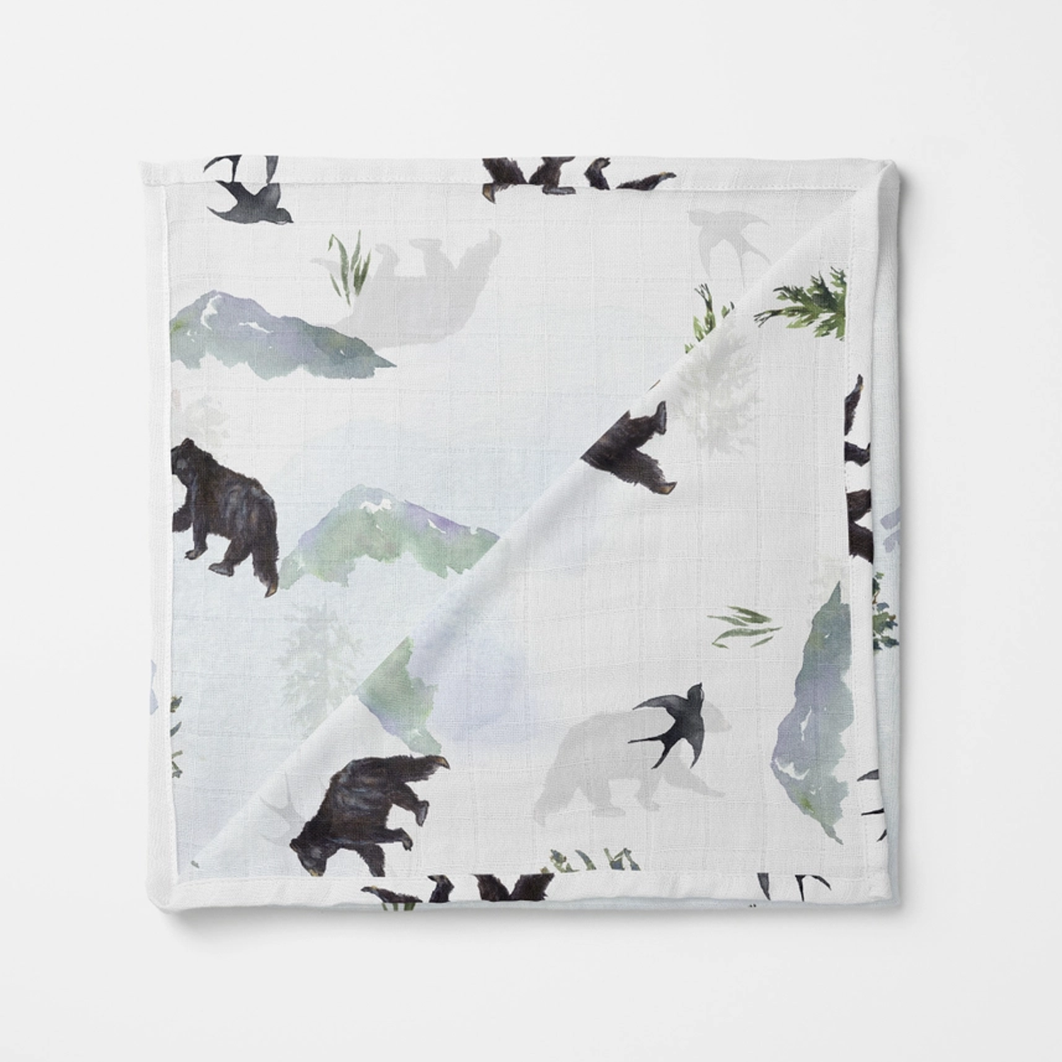 Lyon Botanical Bambus Swaddle Pucktuch Bär 120x120