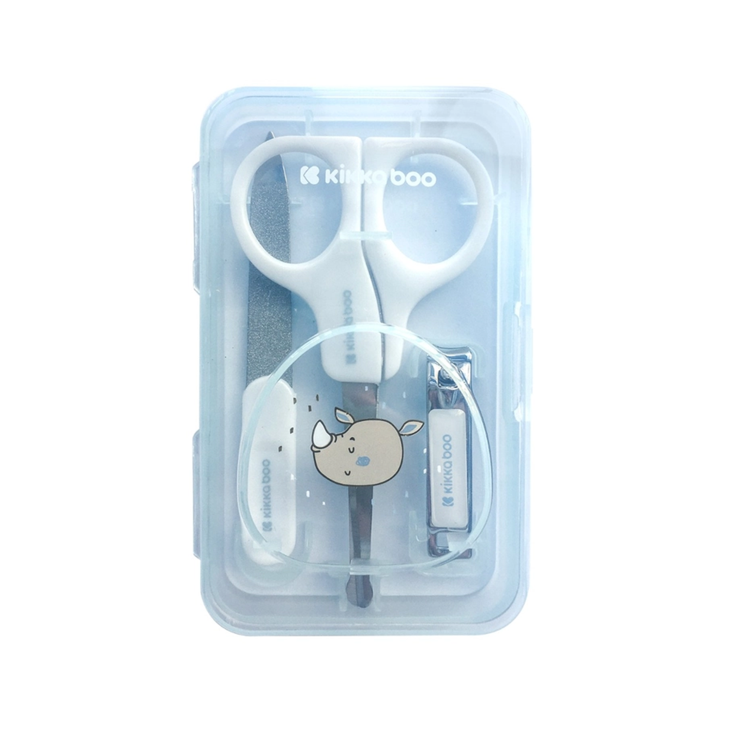 Kikkaboo Baby Maniküre Set 3 Teile blau Nashorn