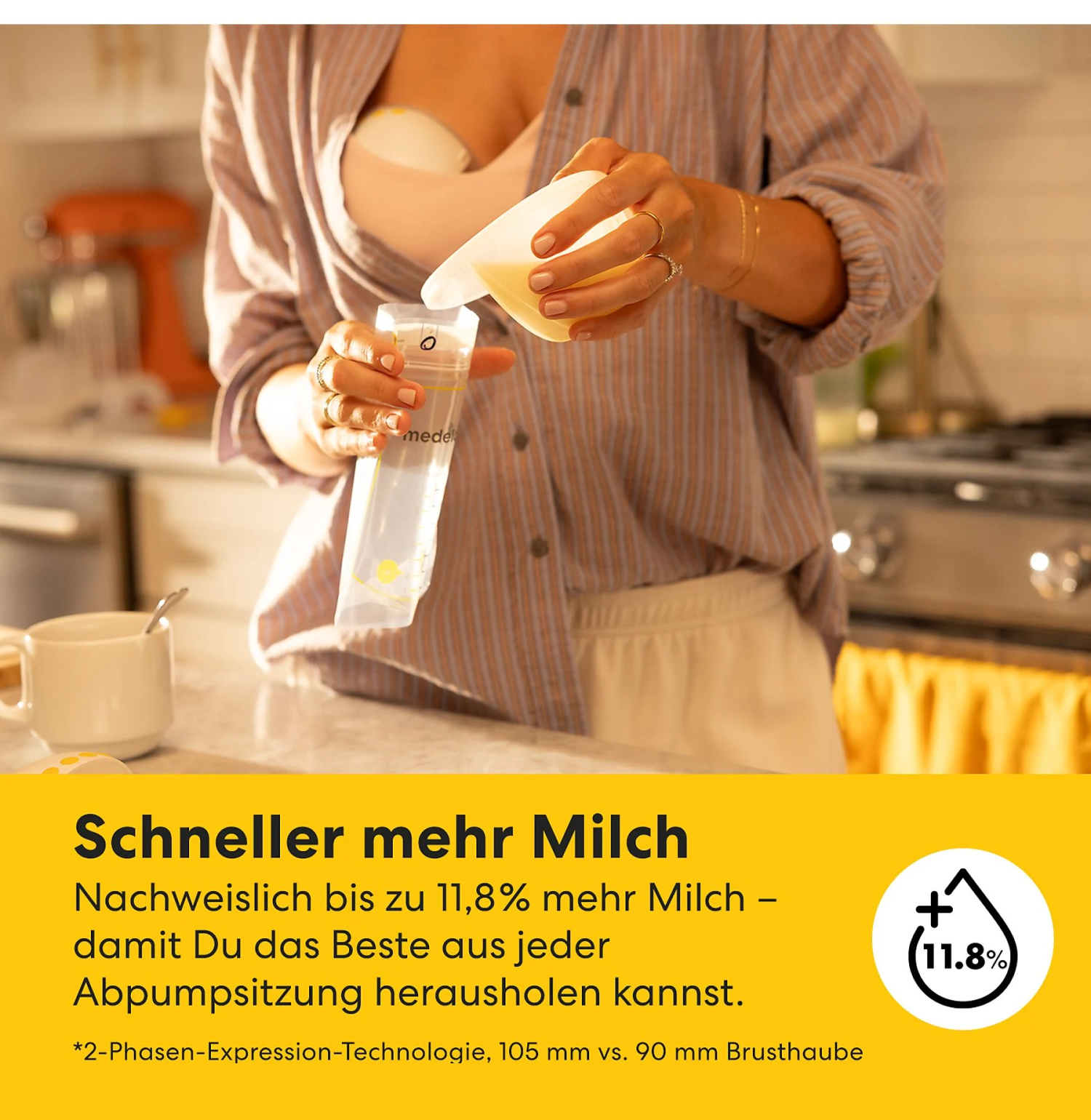Medela Motion InBra Tragbare Milchpumpe Einzelset
