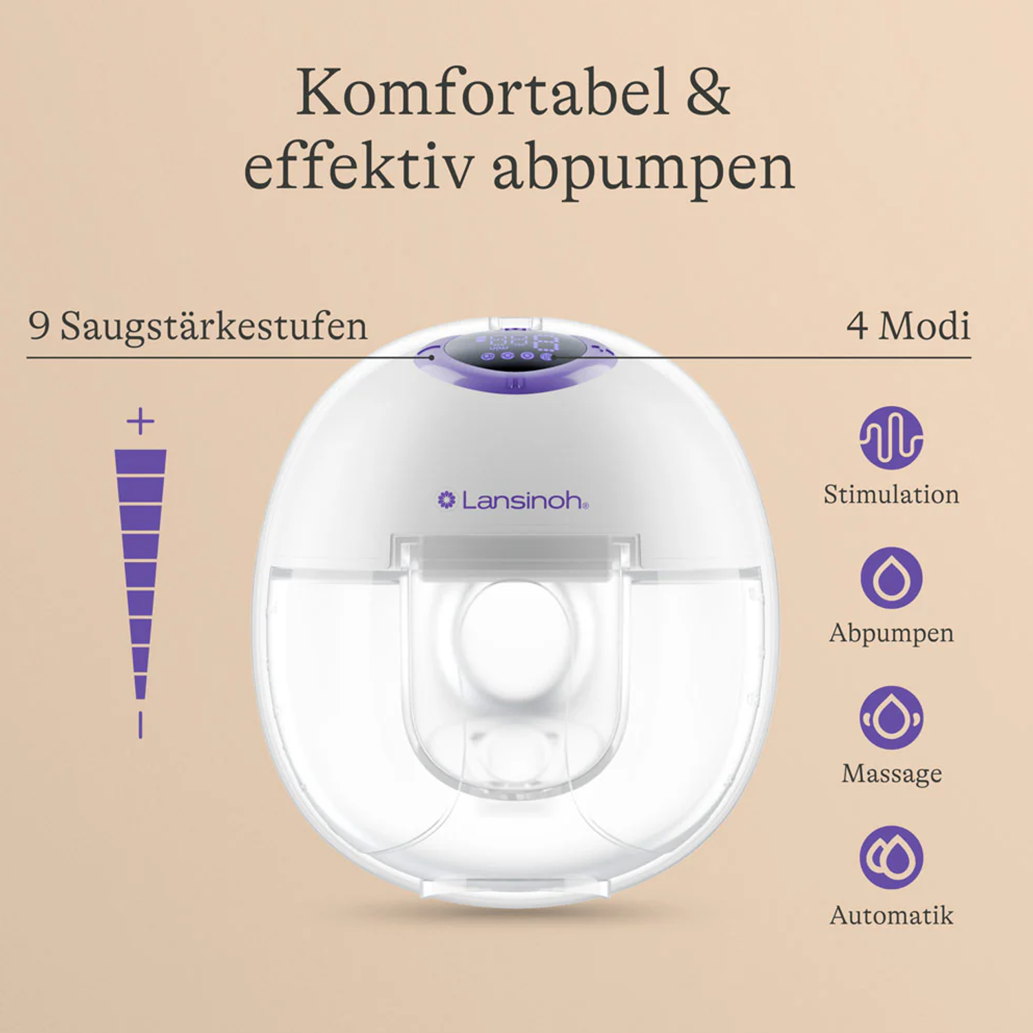 Lansinoh tragbare Doppelmilchpumpe