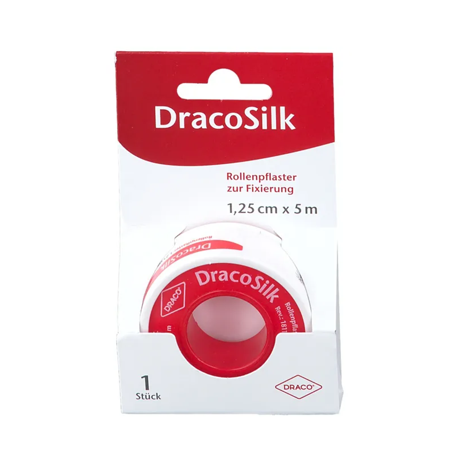 Dracosilk hautfreundliches Pflaster 1,25cm Rolle 5m