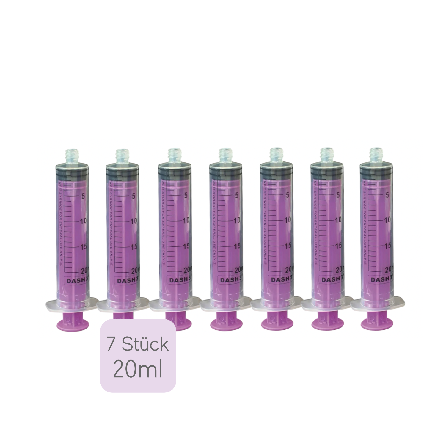ENFit Muttermilch Spritze 7 Stück | 20ml Single Use
