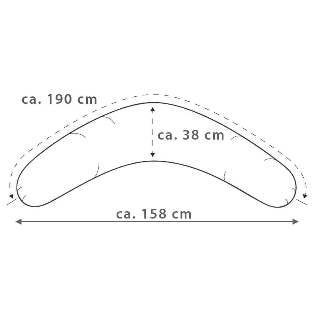 Trixie Stillkissen Bezug Diamond Stone 190cm