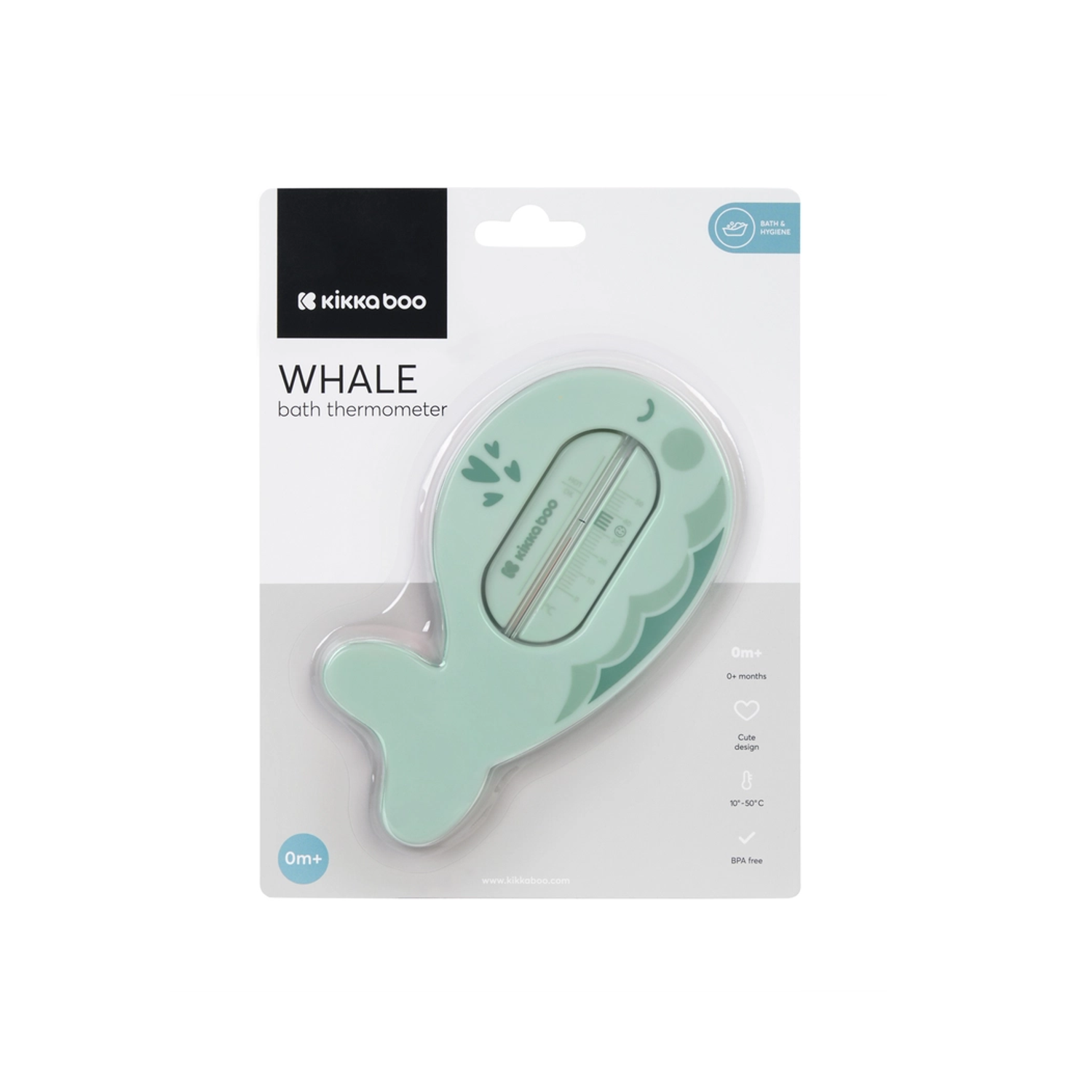 Kikkaboo Baby Badethermometer Wal mint
