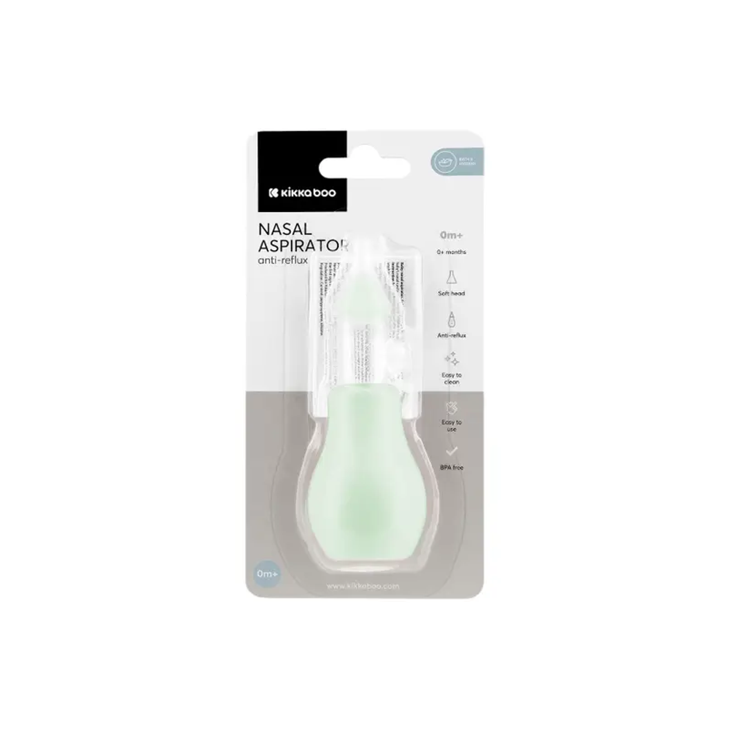 Kikkaboo Nasensauger Antireflux Mint Kikkaboo Nasensauger Antireflux Mint