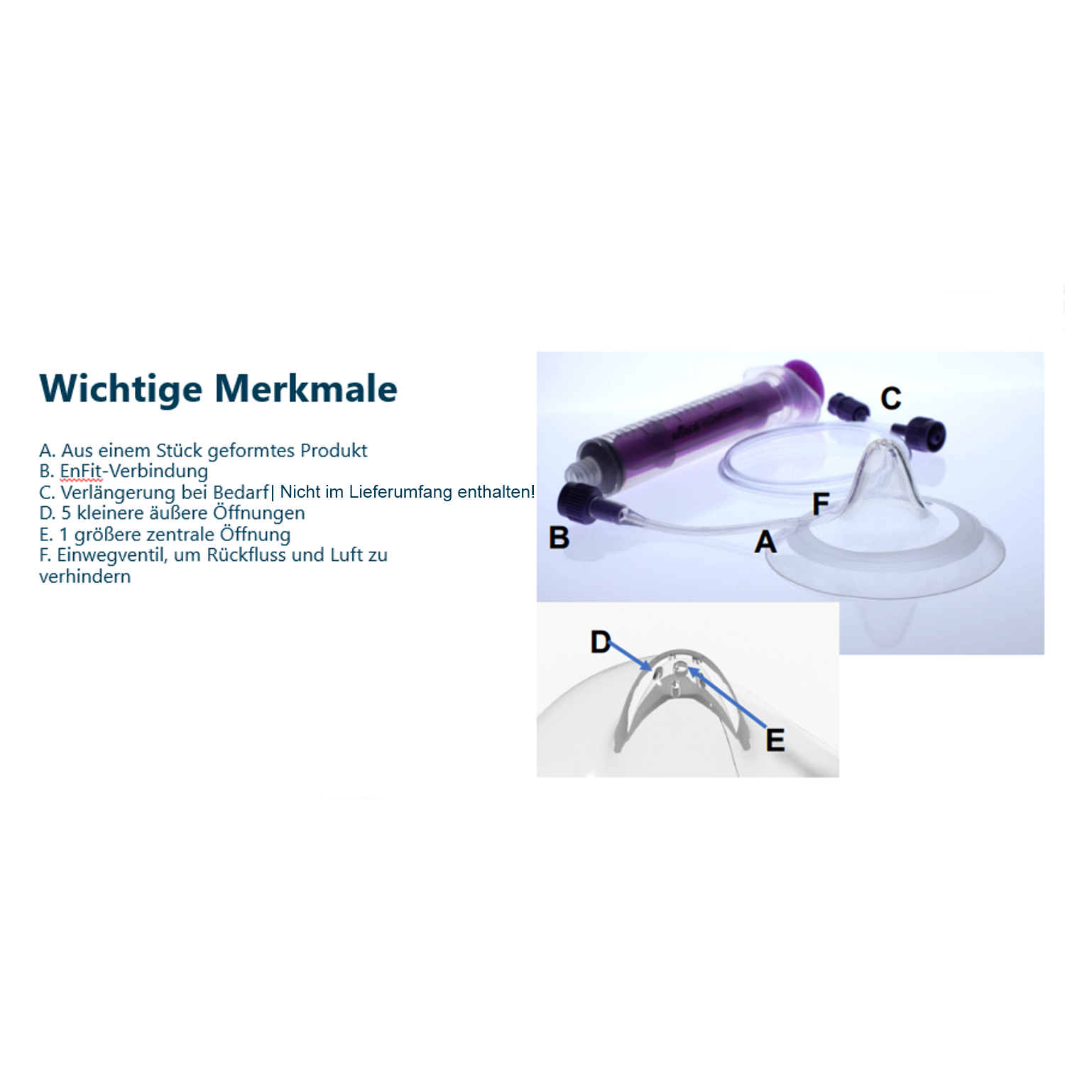 ENFit Neotech Bridge Set | Stillhilfe mit 7 Spritzen