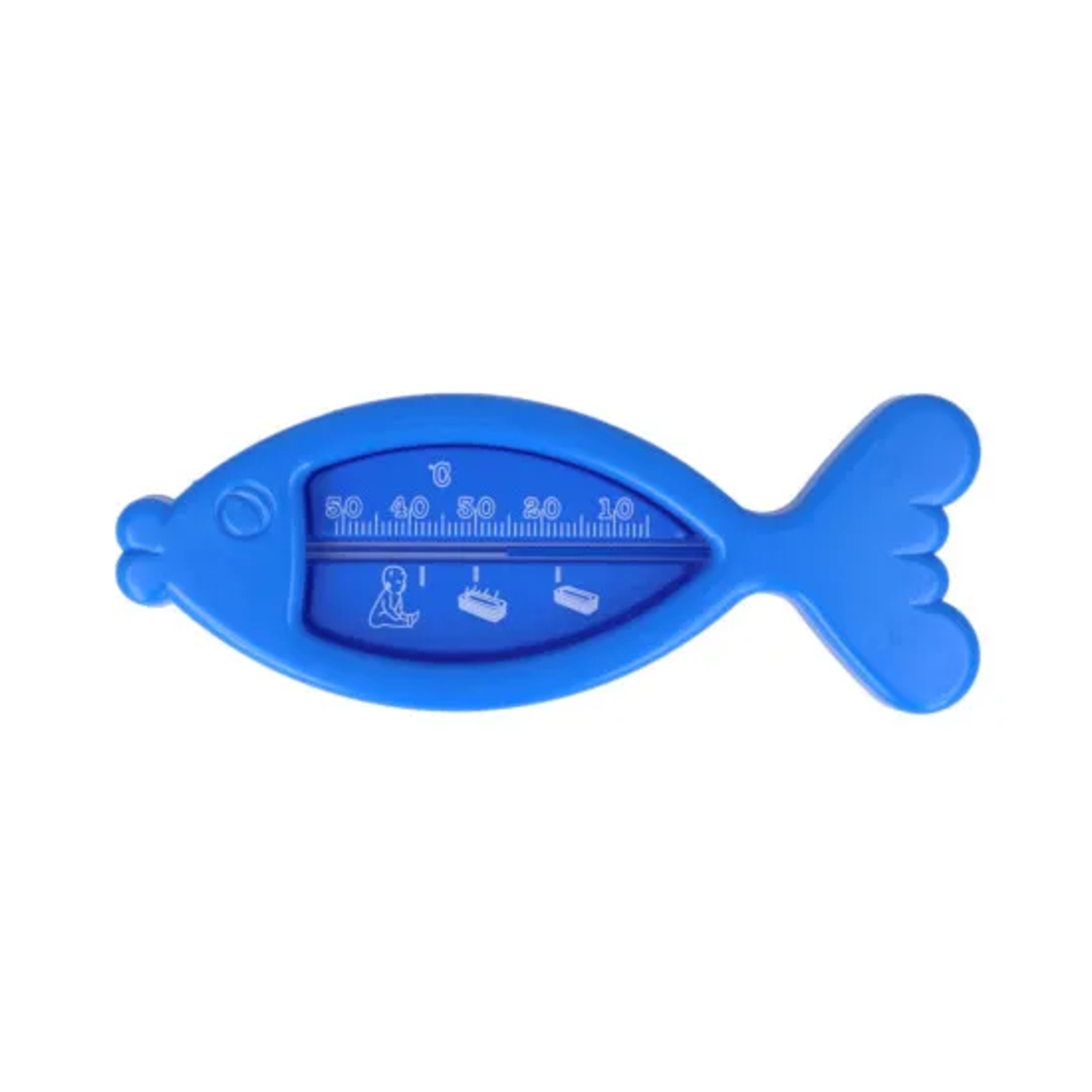 CareLiv Badethermometer Fisch blau